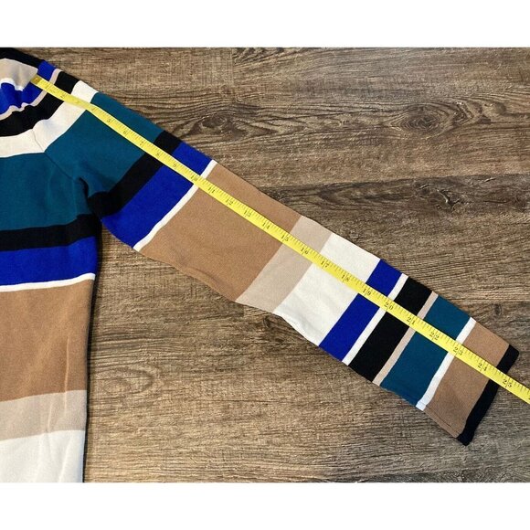 Calvin Klein Women’s Striped Flyaway Topper Jacket Cardigan Longline Size Large - Picture 12 of 13